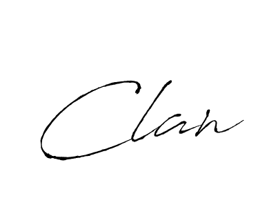 Use a signature maker to create a handwritten signature online. With this signature software, you can design (Antro_Vectra) your own signature for name Clan. Clan signature style 6 images and pictures png
