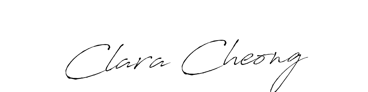 Clara Cheong stylish signature style. Best Handwritten Sign (Antro_Vectra) for my name. Handwritten Signature Collection Ideas for my name Clara Cheong. Clara Cheong signature style 6 images and pictures png