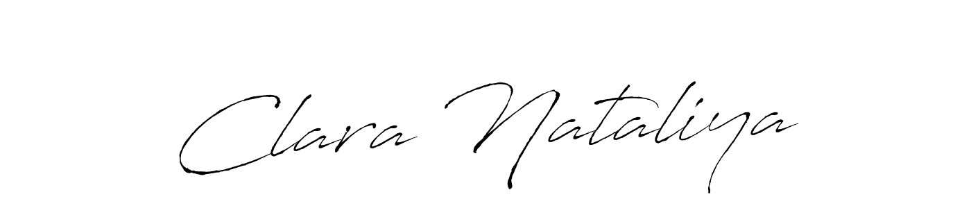 Make a beautiful signature design for name Clara Nataliya. With this signature (Antro_Vectra) style, you can create a handwritten signature for free. Clara Nataliya signature style 6 images and pictures png