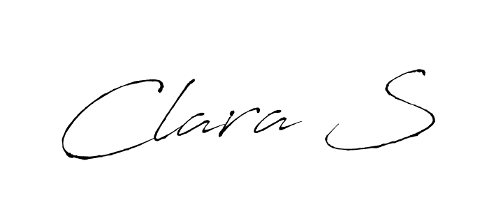 Use a signature maker to create a handwritten signature online. With this signature software, you can design (Antro_Vectra) your own signature for name Clara S. Clara S signature style 6 images and pictures png