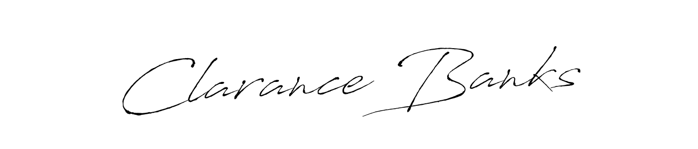 How to make Clarance Banks name signature. Use Antro_Vectra style for creating short signs online. This is the latest handwritten sign. Clarance Banks signature style 6 images and pictures png