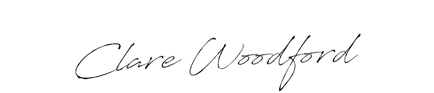 Design your own signature with our free online signature maker. With this signature software, you can create a handwritten (Antro_Vectra) signature for name Clare Woodford. Clare Woodford signature style 6 images and pictures png