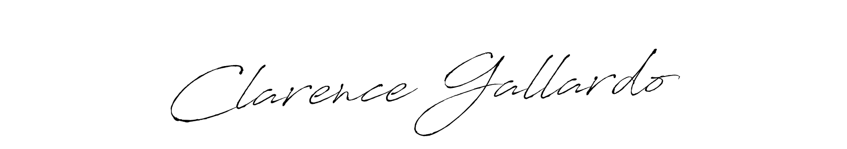 Make a beautiful signature design for name Clarence Gallardo. With this signature (Antro_Vectra) style, you can create a handwritten signature for free. Clarence Gallardo signature style 6 images and pictures png