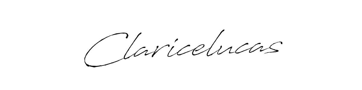 Claricelucas stylish signature style. Best Handwritten Sign (Antro_Vectra) for my name. Handwritten Signature Collection Ideas for my name Claricelucas. Claricelucas signature style 6 images and pictures png