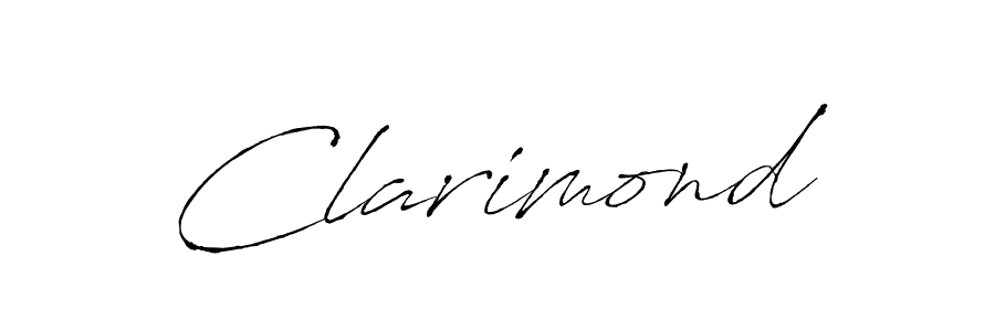 Make a beautiful signature design for name Clarimond. With this signature (Antro_Vectra) style, you can create a handwritten signature for free. Clarimond signature style 6 images and pictures png