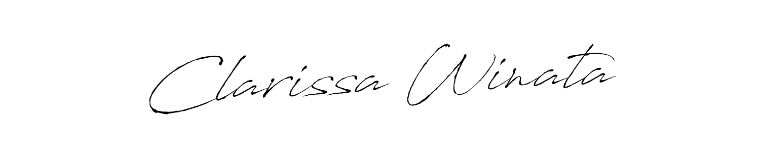 Also You can easily find your signature by using the search form. We will create Clarissa Winata name handwritten signature images for you free of cost using Antro_Vectra sign style. Clarissa Winata signature style 6 images and pictures png