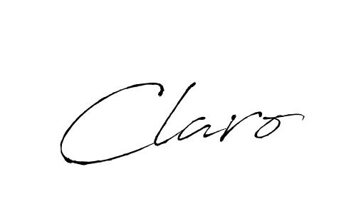 Use a signature maker to create a handwritten signature online. With this signature software, you can design (Antro_Vectra) your own signature for name Claro. Claro signature style 6 images and pictures png