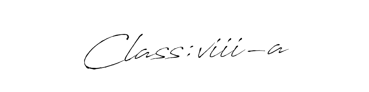 The best way (Antro_Vectra) to make a short signature is to pick only two or three words in your name. The name Class:viii-a include a total of six letters. For converting this name. Class:viii-a signature style 6 images and pictures png