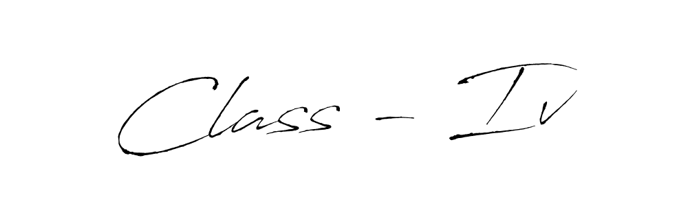 How to make Class - Iv name signature. Use Antro_Vectra style for creating short signs online. This is the latest handwritten sign. Class - Iv signature style 6 images and pictures png