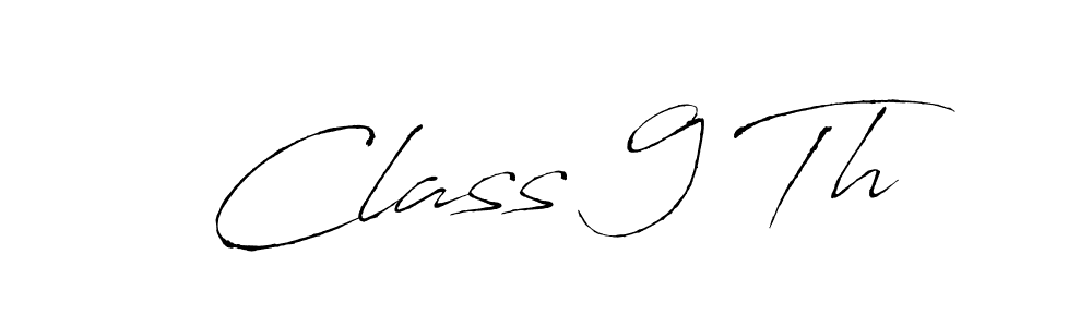 How to make Class 9 Th name signature. Use Antro_Vectra style for creating short signs online. This is the latest handwritten sign. Class 9 Th signature style 6 images and pictures png