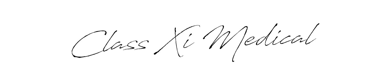 Use a signature maker to create a handwritten signature online. With this signature software, you can design (Antro_Vectra) your own signature for name Class Xi Medical. Class Xi Medical signature style 6 images and pictures png