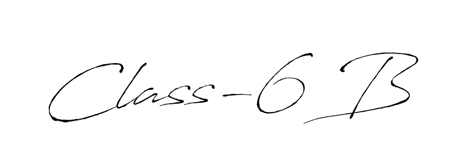 How to make Class-6 B name signature. Use Antro_Vectra style for creating short signs online. This is the latest handwritten sign. Class-6 B signature style 6 images and pictures png