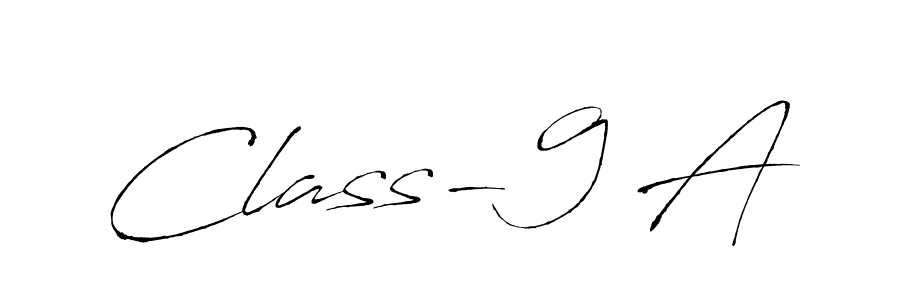 Design your own signature with our free online signature maker. With this signature software, you can create a handwritten (Antro_Vectra) signature for name Class-9 A. Class-9 A signature style 6 images and pictures png