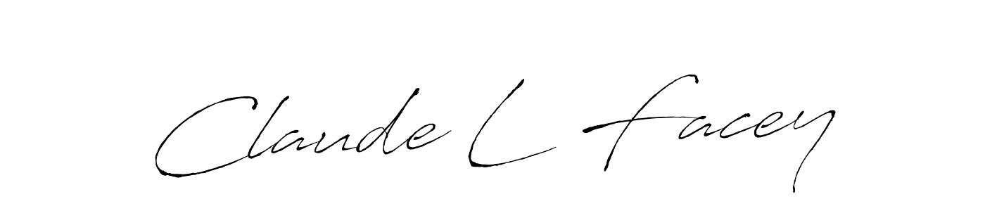 if you are searching for the best signature style for your name Claude L Facey. so please give up your signature search. here we have designed multiple signature styles  using Antro_Vectra. Claude L Facey signature style 6 images and pictures png