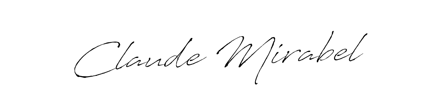 Design your own signature with our free online signature maker. With this signature software, you can create a handwritten (Antro_Vectra) signature for name Claude Mirabel. Claude Mirabel signature style 6 images and pictures png