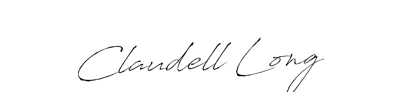 How to make Claudell Long signature? Antro_Vectra is a professional autograph style. Create handwritten signature for Claudell Long name. Claudell Long signature style 6 images and pictures png