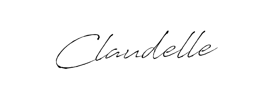 How to make Claudelle signature? Antro_Vectra is a professional autograph style. Create handwritten signature for Claudelle name. Claudelle signature style 6 images and pictures png