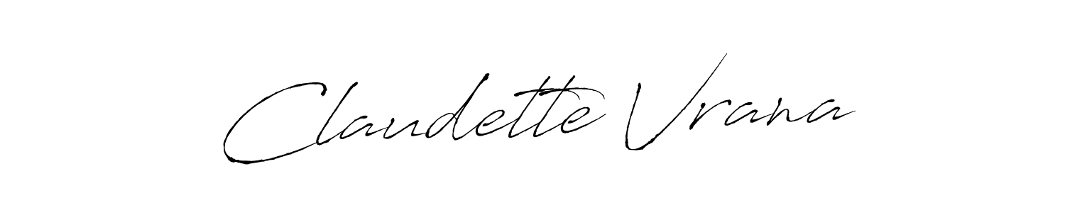 Also we have Claudette Vrana name is the best signature style. Create professional handwritten signature collection using Antro_Vectra autograph style. Claudette Vrana signature style 6 images and pictures png