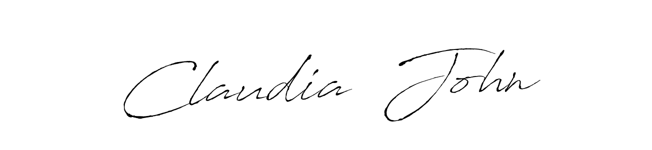 Make a beautiful signature design for name Claudia  John. Use this online signature maker to create a handwritten signature for free. Claudia  John signature style 6 images and pictures png