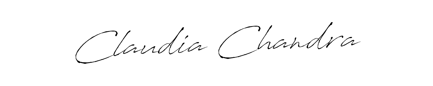 Make a beautiful signature design for name Claudia Chandra. Use this online signature maker to create a handwritten signature for free. Claudia Chandra signature style 6 images and pictures png