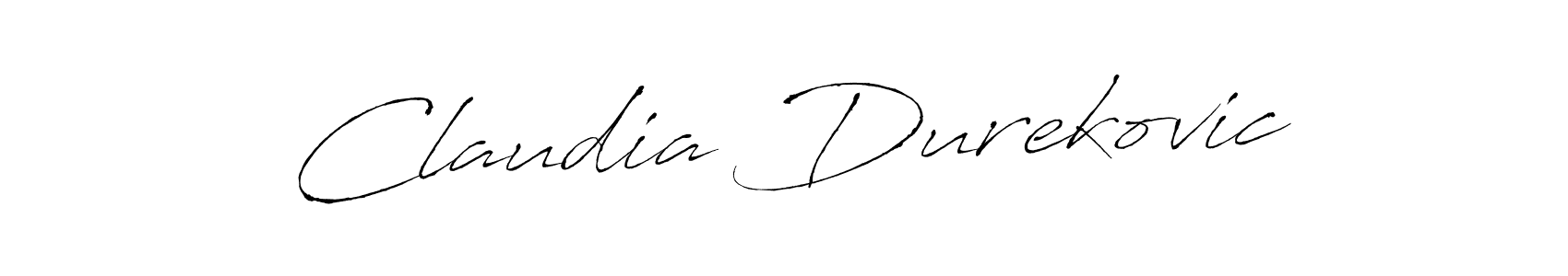 You should practise on your own different ways (Antro_Vectra) to write your name (Claudia Durekovic) in signature. don't let someone else do it for you. Claudia Durekovic signature style 6 images and pictures png