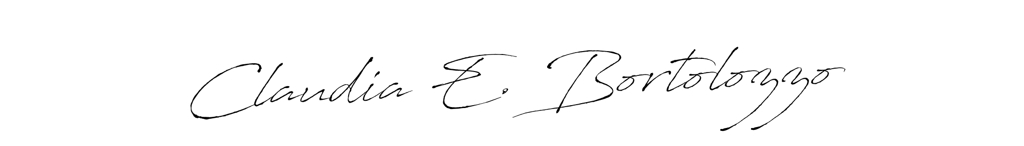 The best way (Antro_Vectra) to make a short signature is to pick only two or three words in your name. The name Claudia E. Bortolozzo include a total of six letters. For converting this name. Claudia E. Bortolozzo signature style 6 images and pictures png