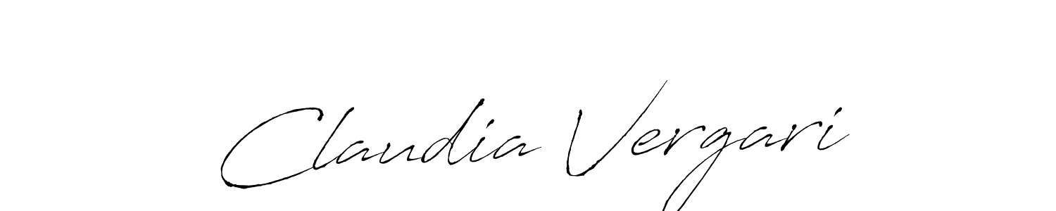 How to make Claudia Vergari signature? Antro_Vectra is a professional autograph style. Create handwritten signature for Claudia Vergari name. Claudia Vergari signature style 6 images and pictures png