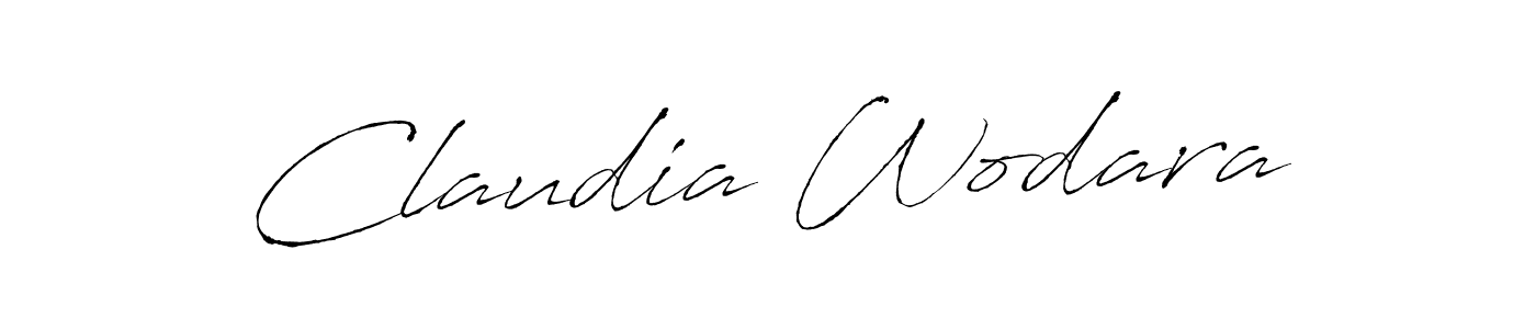 Claudia Wodara stylish signature style. Best Handwritten Sign (Antro_Vectra) for my name. Handwritten Signature Collection Ideas for my name Claudia Wodara. Claudia Wodara signature style 6 images and pictures png