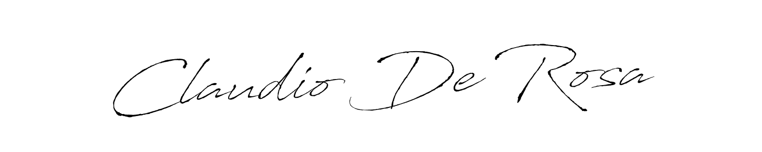 Claudio De Rosa stylish signature style. Best Handwritten Sign (Antro_Vectra) for my name. Handwritten Signature Collection Ideas for my name Claudio De Rosa. Claudio De Rosa signature style 6 images and pictures png