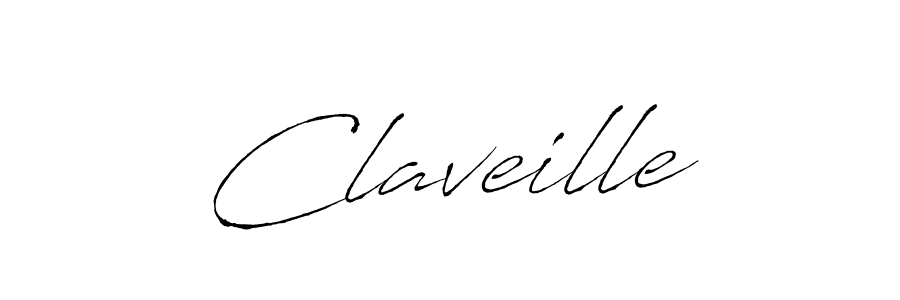 Claveille stylish signature style. Best Handwritten Sign (Antro_Vectra) for my name. Handwritten Signature Collection Ideas for my name Claveille. Claveille signature style 6 images and pictures png