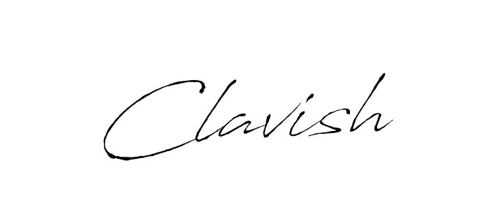 Use a signature maker to create a handwritten signature online. With this signature software, you can design (Antro_Vectra) your own signature for name Clavish. Clavish signature style 6 images and pictures png