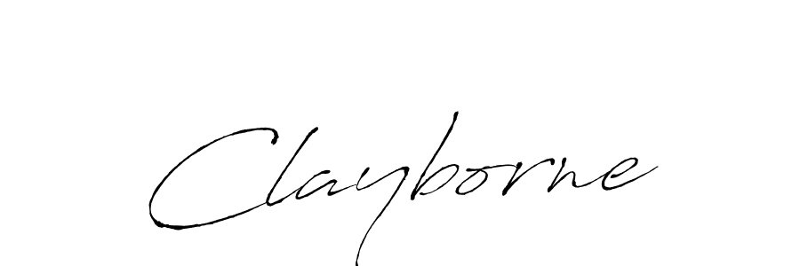 Design your own signature with our free online signature maker. With this signature software, you can create a handwritten (Antro_Vectra) signature for name Clayborne. Clayborne signature style 6 images and pictures png