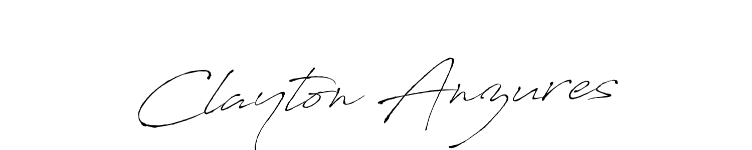 Make a beautiful signature design for name Clayton Anzures. With this signature (Antro_Vectra) style, you can create a handwritten signature for free. Clayton Anzures signature style 6 images and pictures png