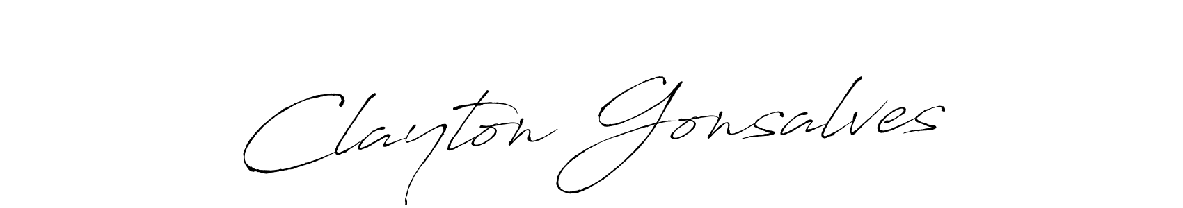 if you are searching for the best signature style for your name Clayton Gonsalves. so please give up your signature search. here we have designed multiple signature styles  using Antro_Vectra. Clayton Gonsalves signature style 6 images and pictures png