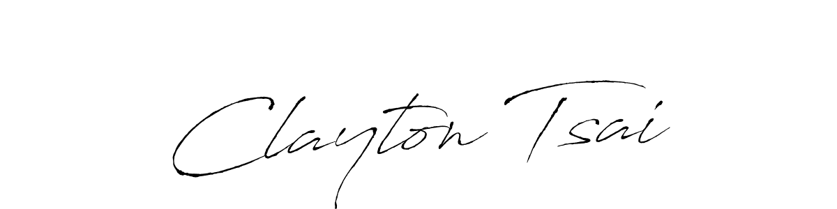 How to make Clayton Tsai signature? Antro_Vectra is a professional autograph style. Create handwritten signature for Clayton Tsai name. Clayton Tsai signature style 6 images and pictures png