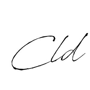 How to make Cld signature? Antro_Vectra is a professional autograph style. Create handwritten signature for Cld name. Cld signature style 6 images and pictures png