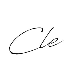 Design your own signature with our free online signature maker. With this signature software, you can create a handwritten (Antro_Vectra) signature for name Cle. Cle signature style 6 images and pictures png