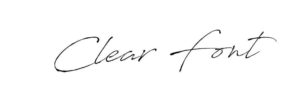 Use a signature maker to create a handwritten signature online. With this signature software, you can design (Antro_Vectra) your own signature for name Clear Font. Clear Font signature style 6 images and pictures png