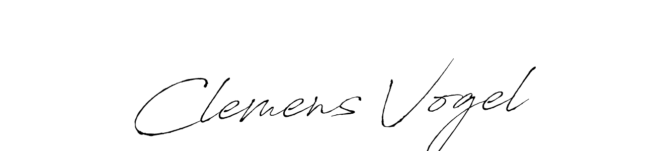 How to make Clemens Vogel name signature. Use Antro_Vectra style for creating short signs online. This is the latest handwritten sign. Clemens Vogel signature style 6 images and pictures png