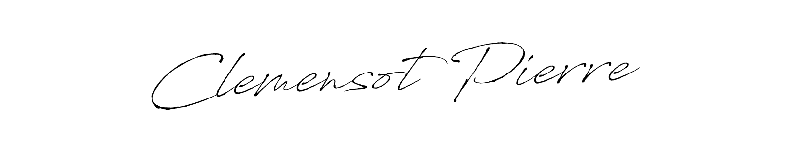 Design your own signature with our free online signature maker. With this signature software, you can create a handwritten (Antro_Vectra) signature for name Clemensot Pierre. Clemensot Pierre signature style 6 images and pictures png