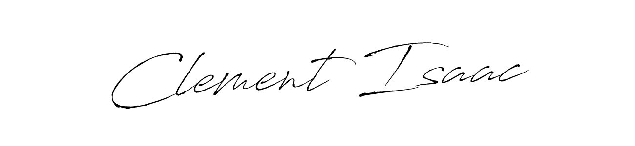 How to make Clement Isaac name signature. Use Antro_Vectra style for creating short signs online. This is the latest handwritten sign. Clement Isaac signature style 6 images and pictures png