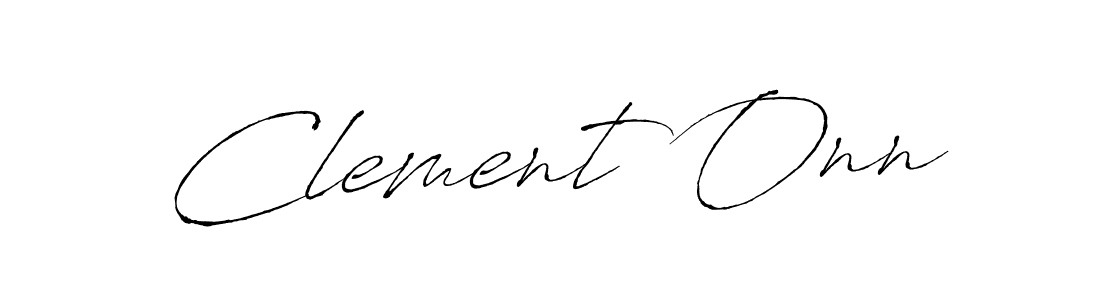 Antro_Vectra is a professional signature style that is perfect for those who want to add a touch of class to their signature. It is also a great choice for those who want to make their signature more unique. Get Clement Onn name to fancy signature for free. Clement Onn signature style 6 images and pictures png