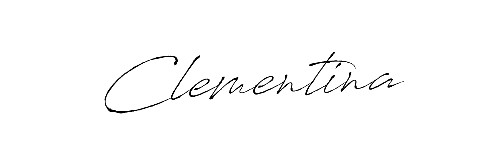 Create a beautiful signature design for name Clementina. With this signature (Antro_Vectra) fonts, you can make a handwritten signature for free. Clementina signature style 6 images and pictures png