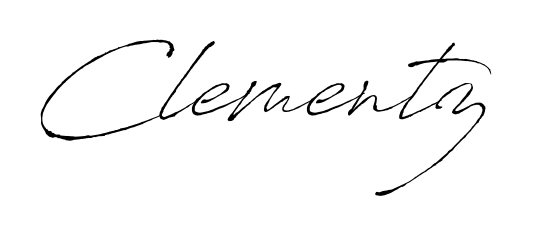Create an unforgettable impression when signing with Clementz name styled in Antro_Vectra typography. 100% free online generator. Clementz signature style 6 images and pictures png