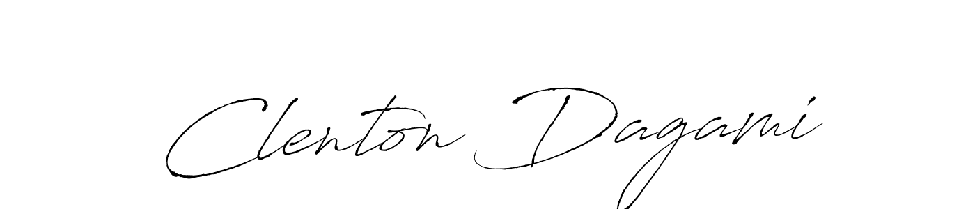 Design your own signature with our free online signature maker. With this signature software, you can create a handwritten (Antro_Vectra) signature for name Clenton Dagami. Clenton Dagami signature style 6 images and pictures png