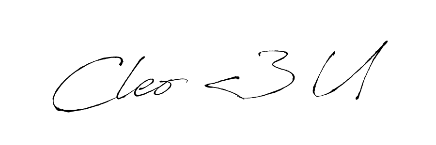 How to make Cleo <3 U signature? Antro_Vectra is a professional autograph style. Create handwritten signature for Cleo <3 U name. Cleo <3 U signature style 6 images and pictures png
