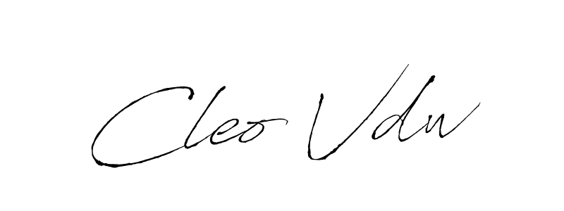 Also we have Cleo Vdw name is the best signature style. Create professional handwritten signature collection using Antro_Vectra autograph style. Cleo Vdw signature style 6 images and pictures png