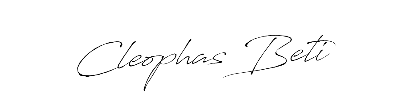How to make Cleophas Beti name signature. Use Antro_Vectra style for creating short signs online. This is the latest handwritten sign. Cleophas Beti signature style 6 images and pictures png