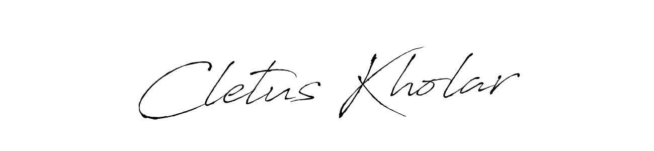 Once you've used our free online signature maker to create your best signature Antro_Vectra style, it's time to enjoy all of the benefits that Cletus Kholar name signing documents. Cletus Kholar signature style 6 images and pictures png