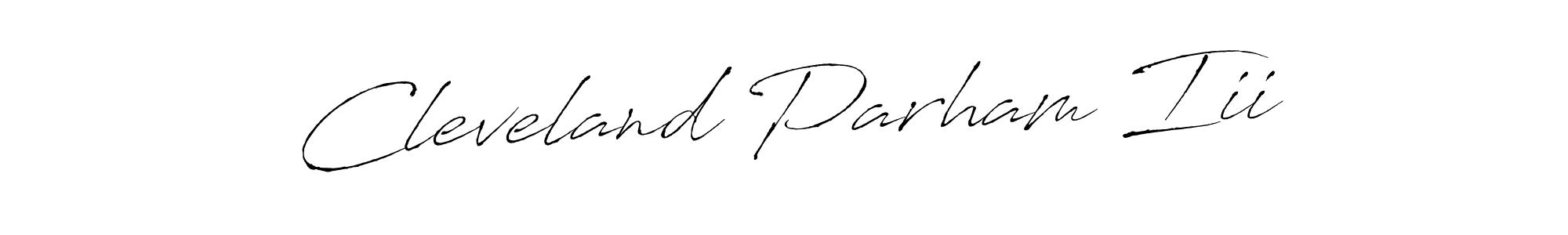 Design your own signature with our free online signature maker. With this signature software, you can create a handwritten (Antro_Vectra) signature for name Cleveland Parham Iii. Cleveland Parham Iii signature style 6 images and pictures png